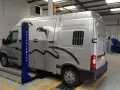 MOT Testing Centre - Horsebox being MOT'd on the MOT Ramp at Motech Autocentres Newbury