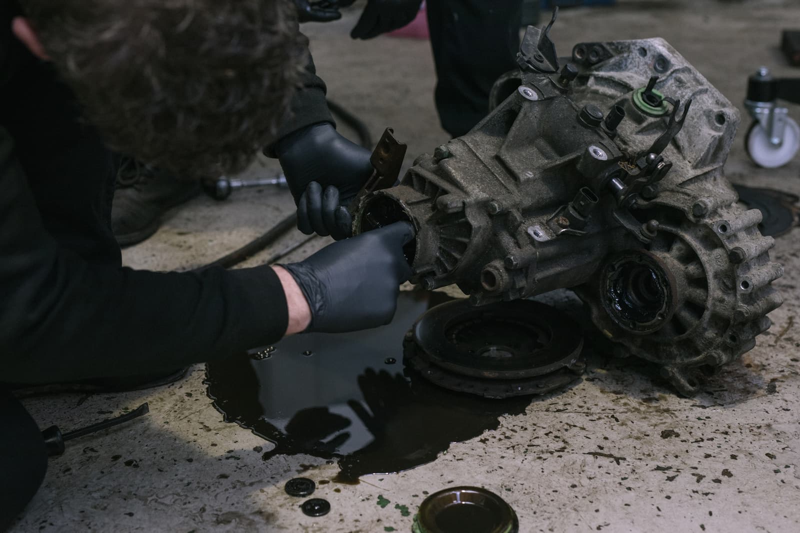 Repair work at Motech Autocentres