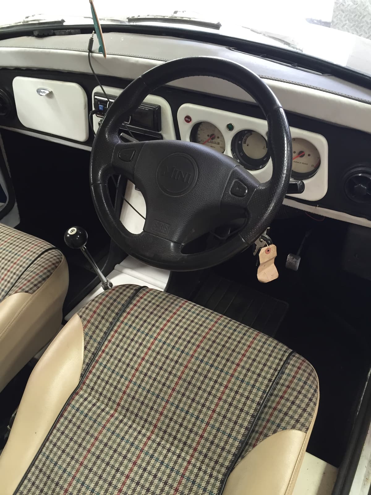 Drivers seat of Rover Mini