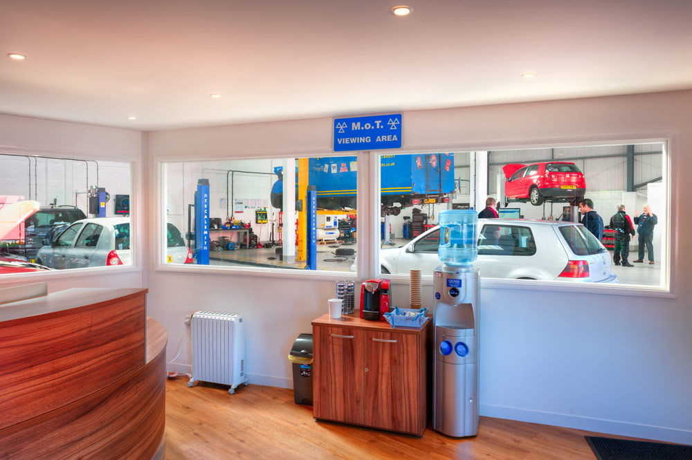 Reception with MOT Viewing area.