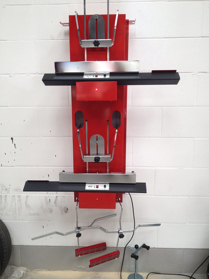 Motech also perform Wheel Alignment/Tracking for cars.